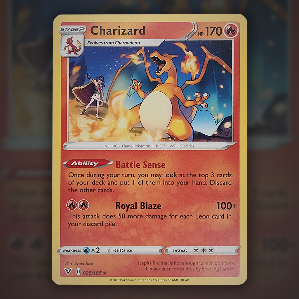 charizard pokemon card vivid voltage 025/185 - Charizard Pokemon Card