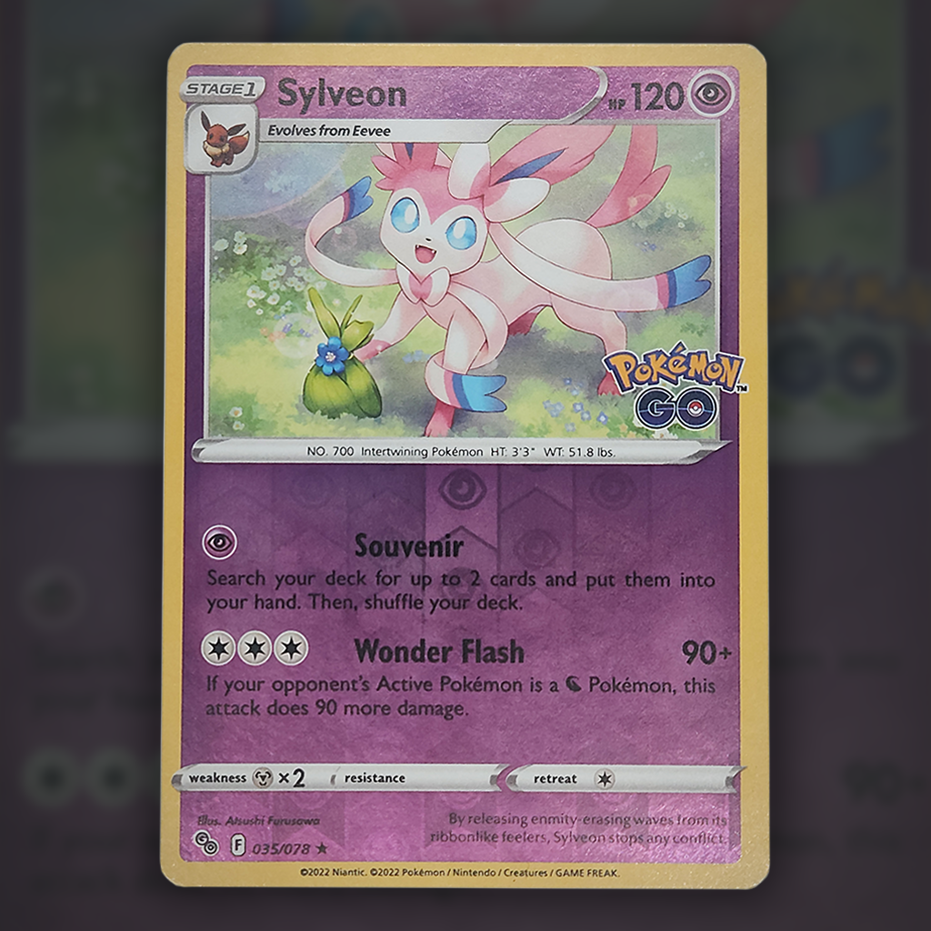 035/078 - Sylveon (Reverse Holo) Pokemon Card | Pokmon GO Cup of Cards 035/078 - Sylveon (Reverse Holo) Pokemon Card | Pokmon GO Cup of Cards