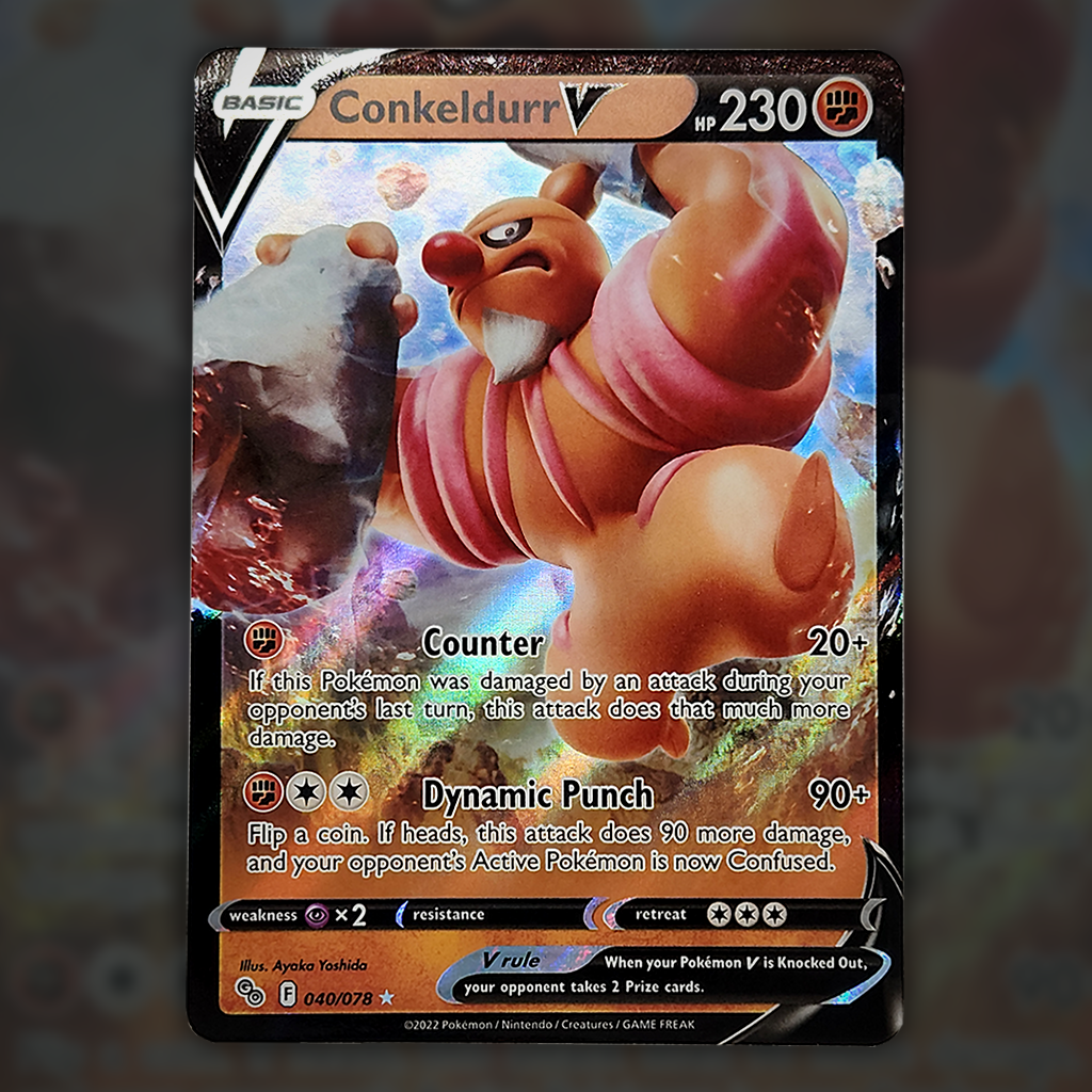 040/078 - Conkeldurr V Pokemon Card | Pokmon GO Cup of Cards 040/078 - Conkeldurr V Pokemon Card | Pokmon GO Cup of Cards