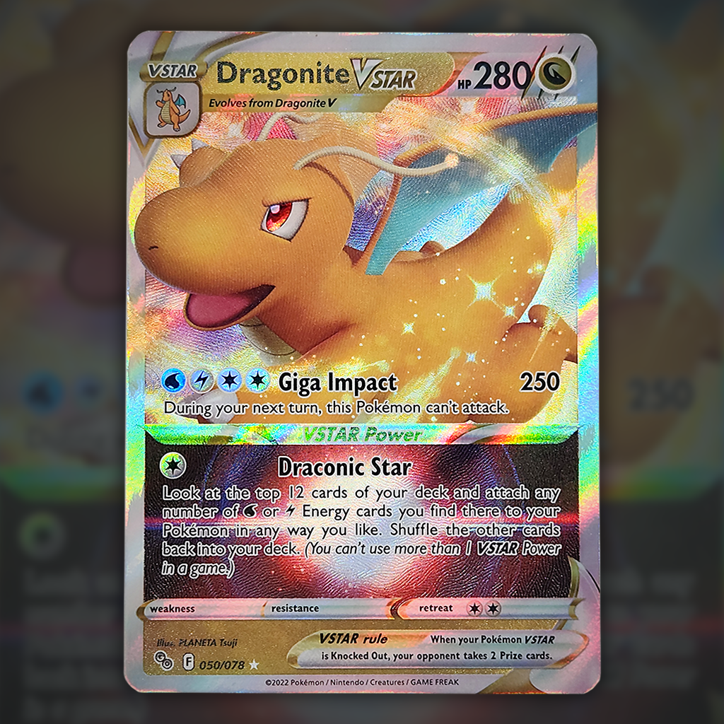 050/078 - Dragonite VSTAR Pokemon Card | Pokmon GO Cup of Cards 050/078 - Dragonite VSTAR Pokemon Card | Pokmon GO Cup of Cards
