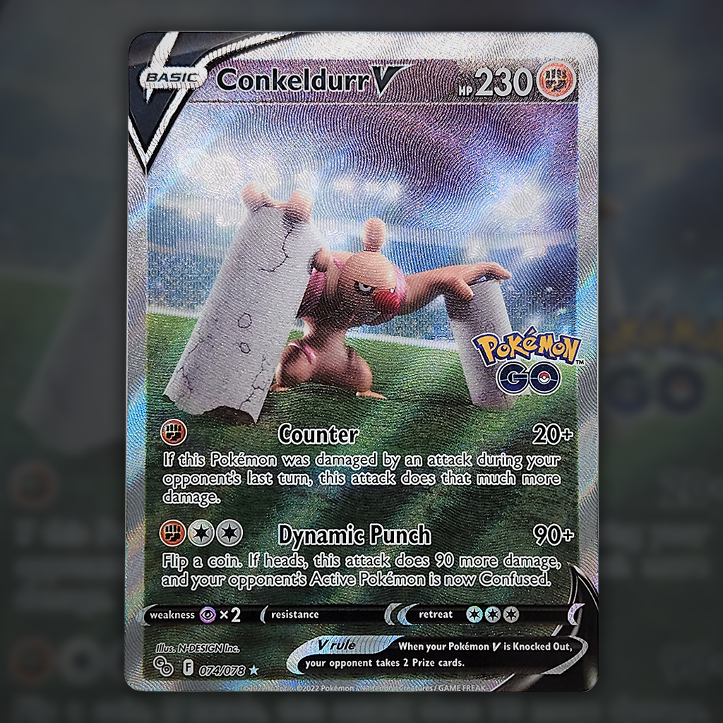 074/078 - Conkeldurr V Pokemon Card | Pokmon GO Cup of Cards 074/078 - Conkeldurr V Pokemon Card | Pokmon GO Cup of Cards