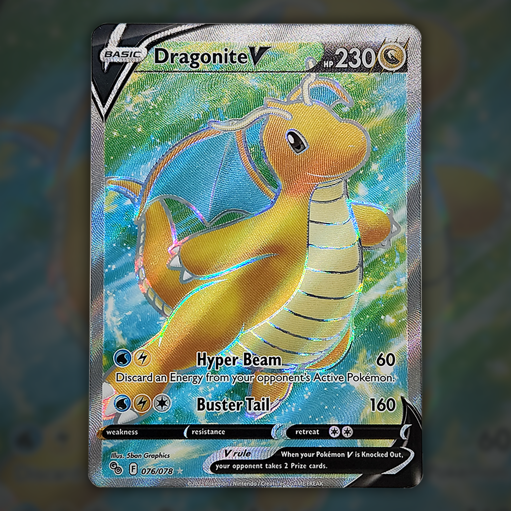 076/078 - Dragonite V Pokemon Card | Pokmon GO Cup of Cards 076/078 - Dragonite V Pokemon Card | Pokmon GO Cup of Cards