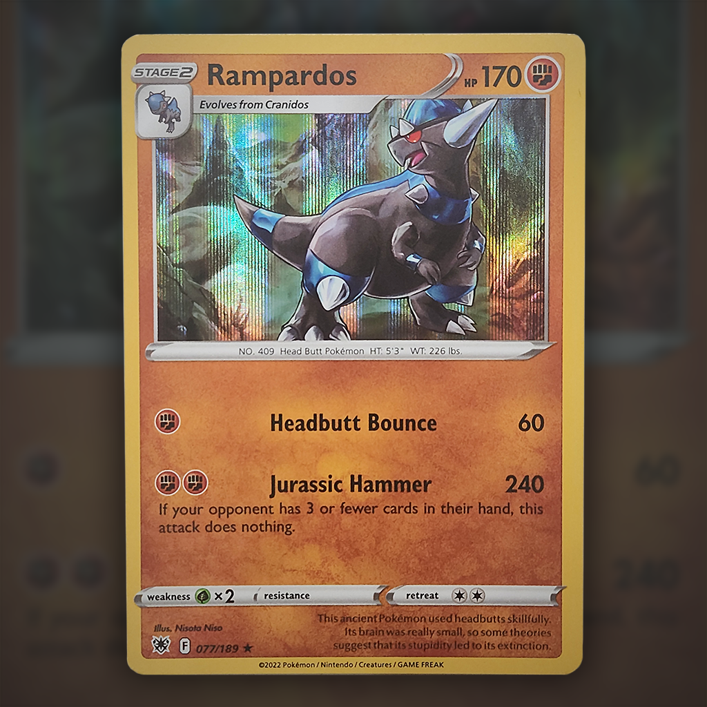 rampardos pokemon card 077/189 - Rampardos Pokemon Card
