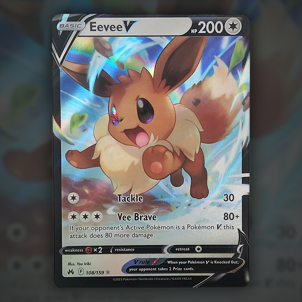 eevee v pokemon card 108/159 - Eevee V Pokemon Card