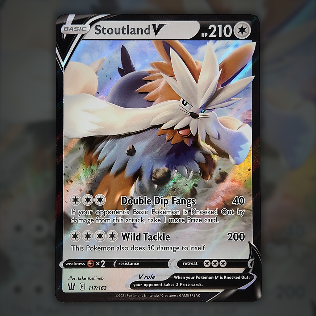 117/163 - Stoutland V Pokemon Card | Battle Styles Cup of Cards 117/163 - Stoutland V Pokemon Card | Battle Styles Cup of Cards