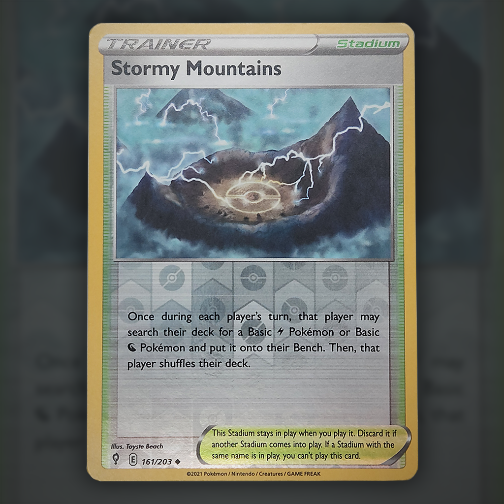 161/203 - Stormy Mountains (Reverse Holo)