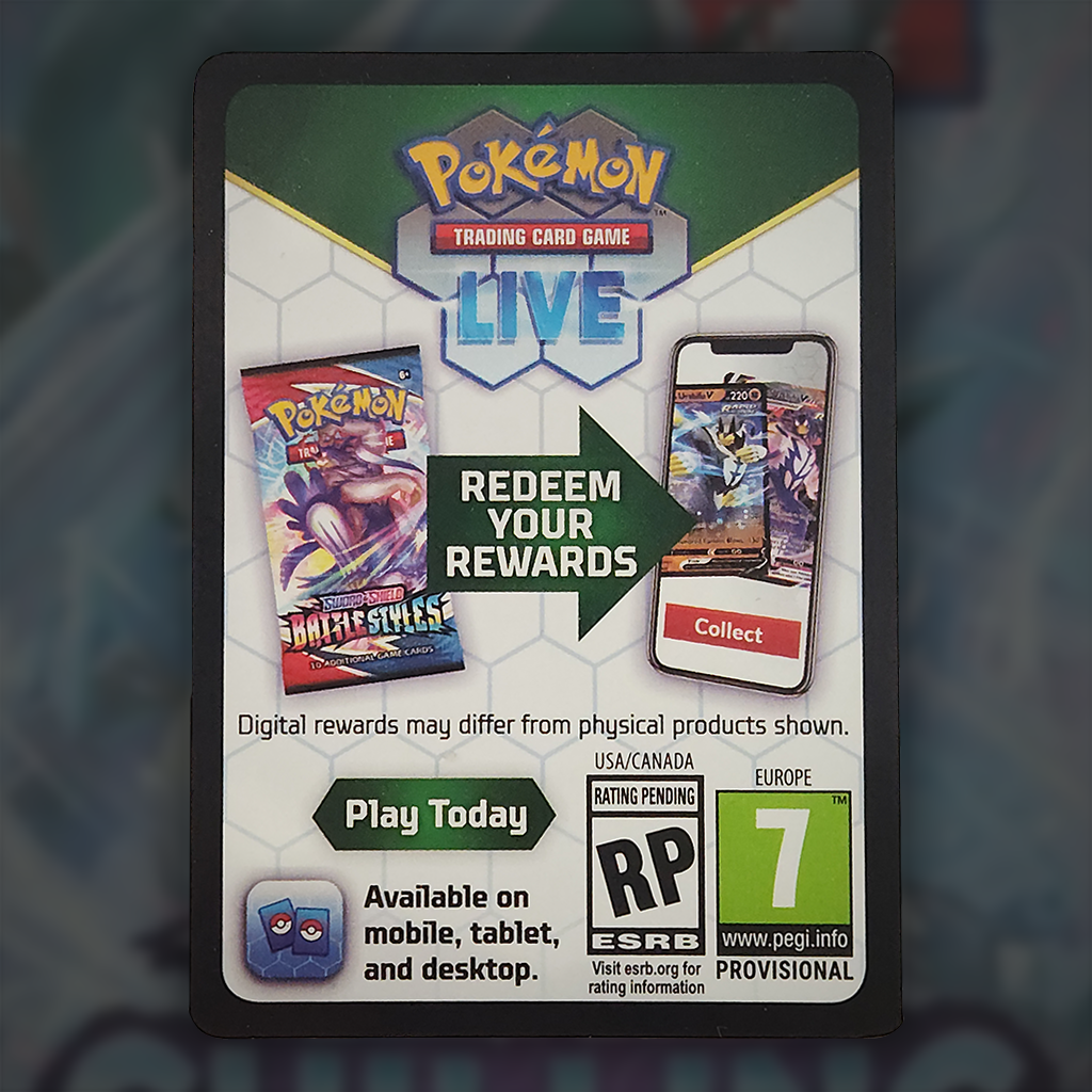 SWSH Chilling Reign Pokémon TCG Online - Code Card – Cup of Cards