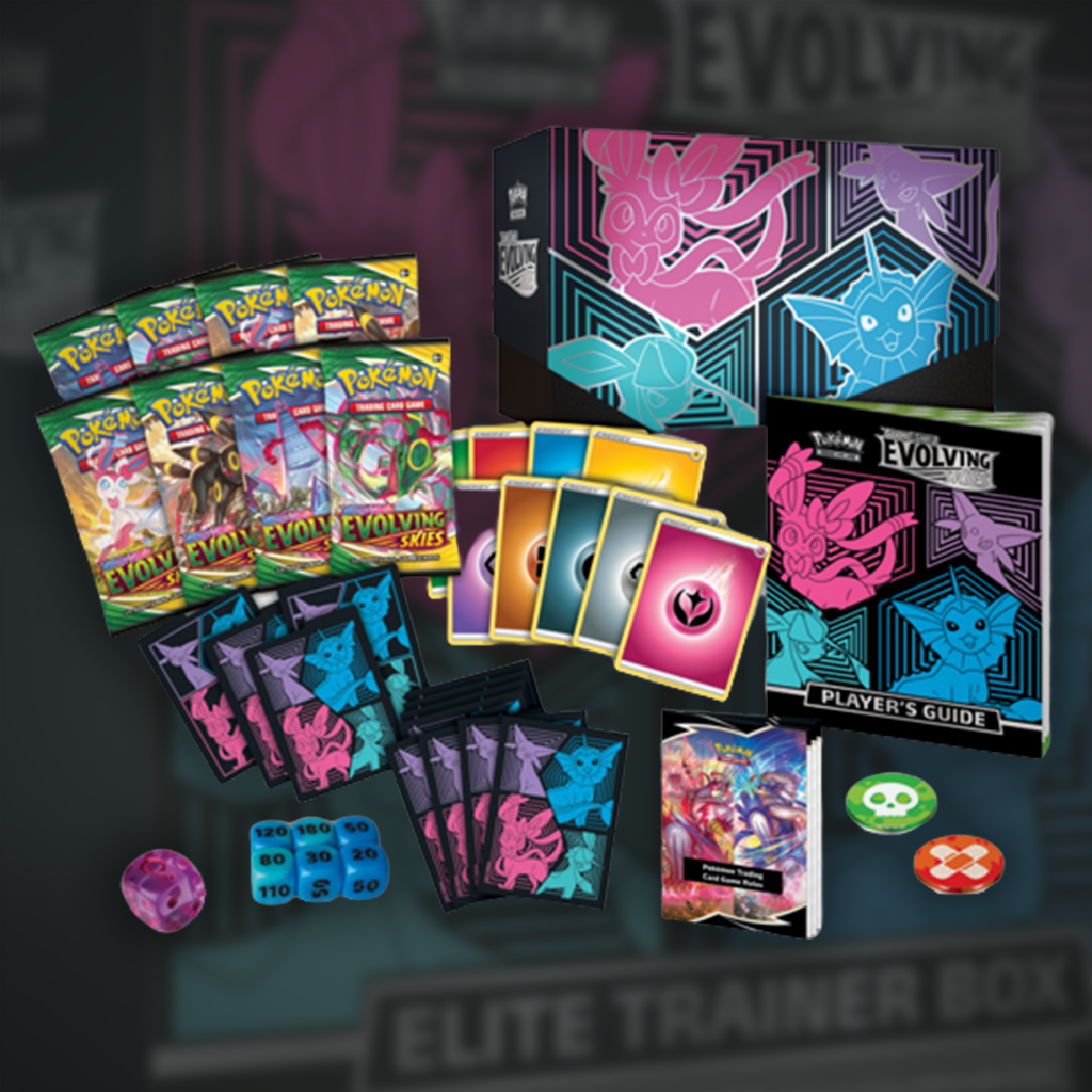 Evolving Skies Elite Trainer Box (Sylveon, Espeon, Glaceon & Vaporeon)