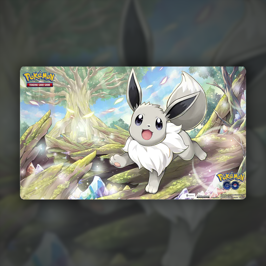 Shiny Eevee Playmat Pokemon Card Accessories Cup of Cards Shiny Eevee Playmat Pokemon Card Accessories Cup of Cards