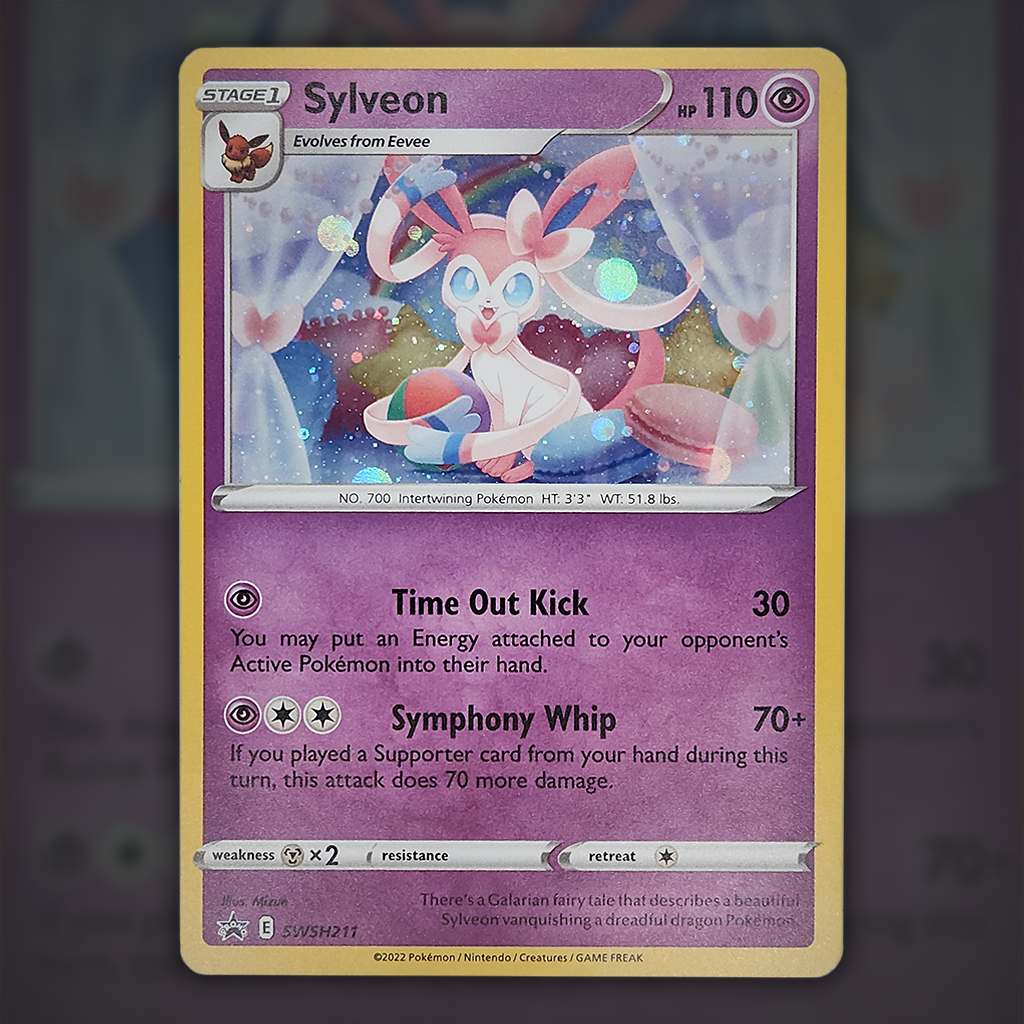 SWSH211 - Sylveon Pokemon Card | Sword and Shield Black Star Promos Cup of Cards SWSH211 - Sylveon Pokemon Card | Sword and Shield Black Star Promos Cup of Cards