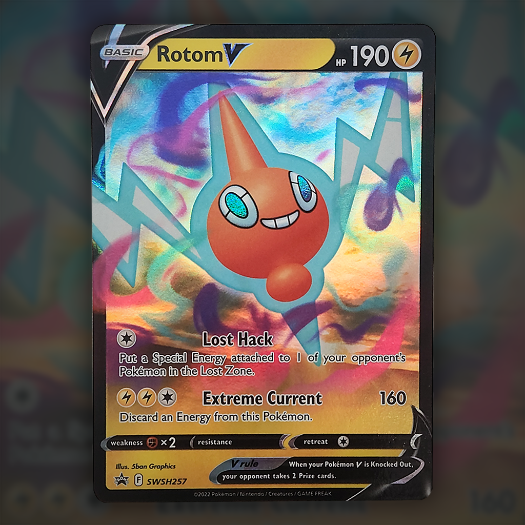 SWSH257 - Rotom V Pokemon Card | Sword and Shield Black Star Promos Cup of Cards SWSH257 - Rotom V Pokemon Card | Sword and Shield Black Star Promos Cup of Cards
