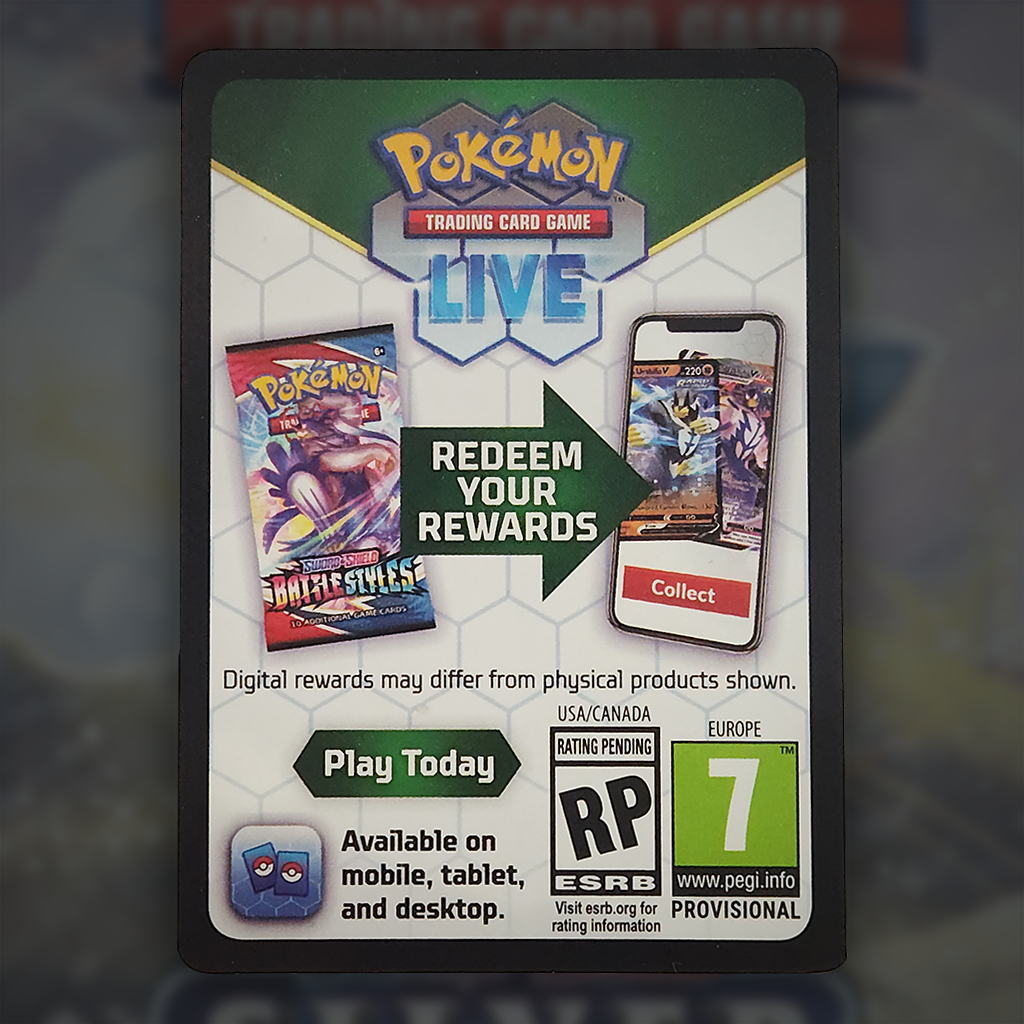 SWSH Silver Tempest Pokémon TCG Online - Code Card