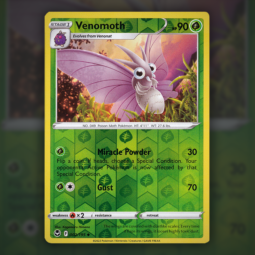 002/195 - Venomoth (Reverse Holo)