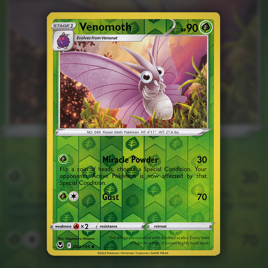 002/195 - Venomoth (Reverse Holo)