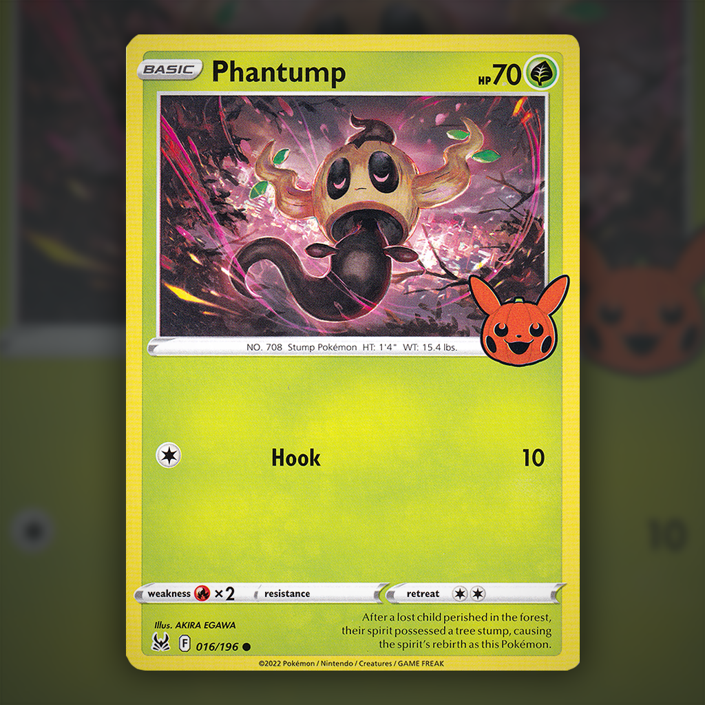 016/196 - Phantump (Trick or Trade 2023) Pokemon Card