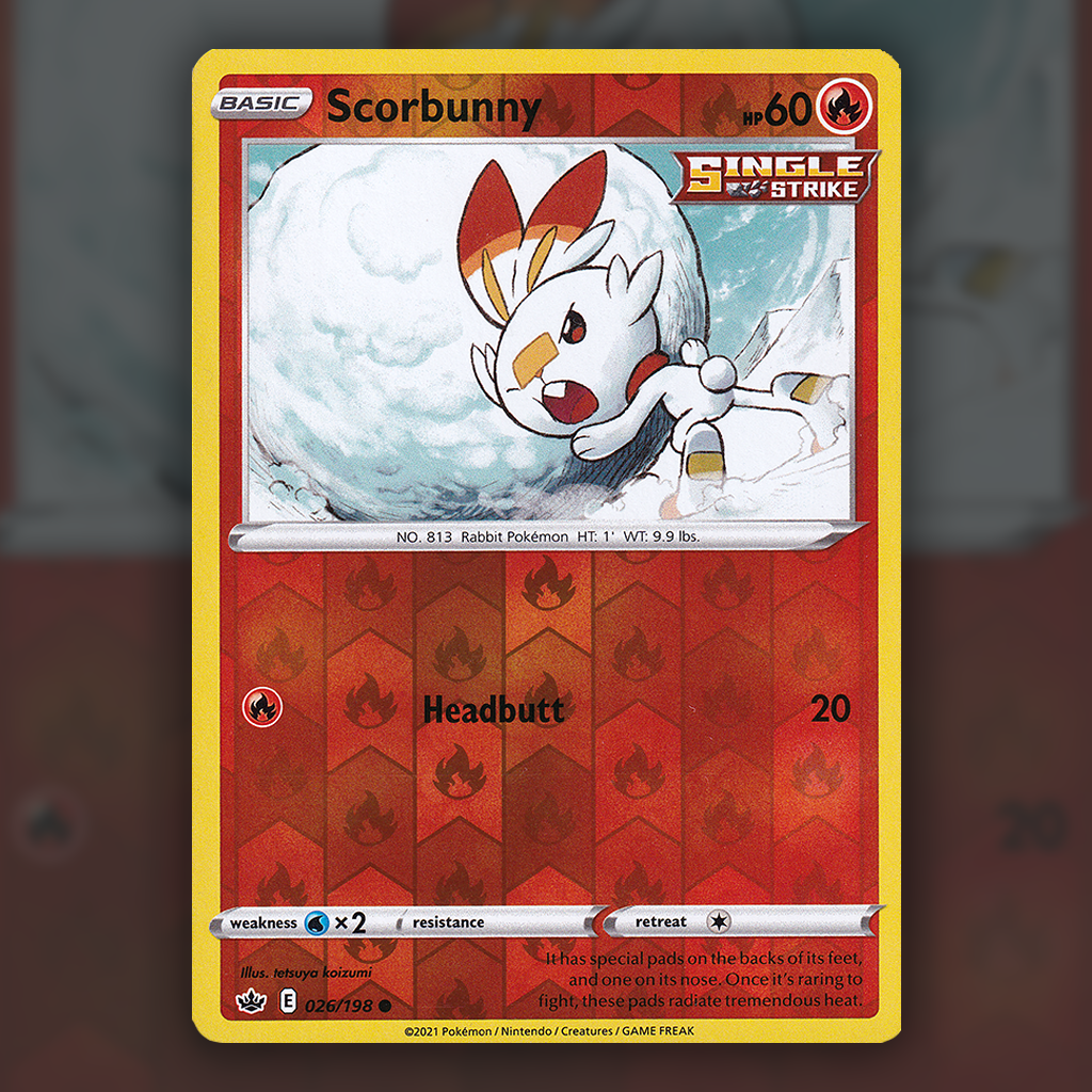 026/198 - Scorbunny (Reverse Holo)