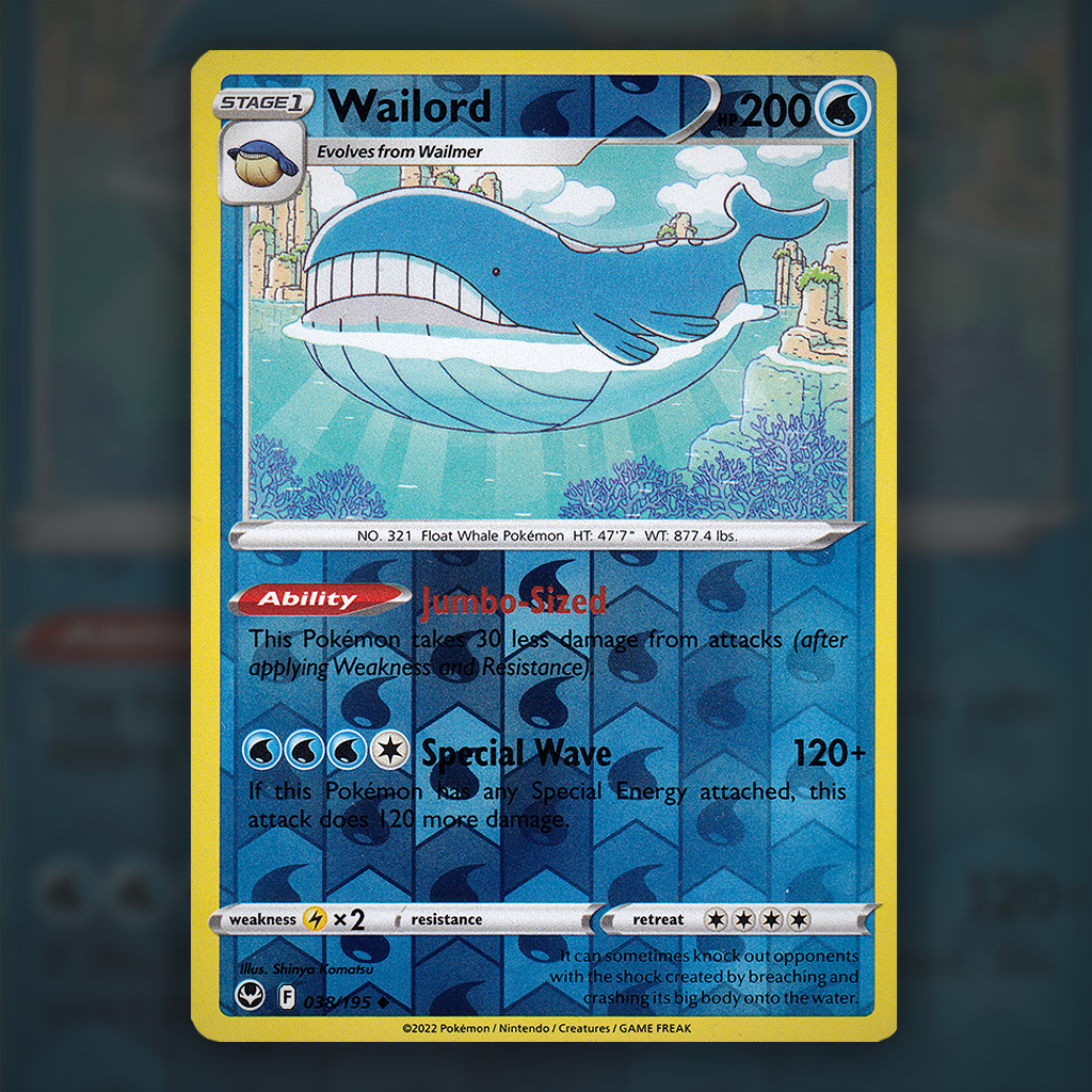 038/195 - Wailord (Reverse Holo)
