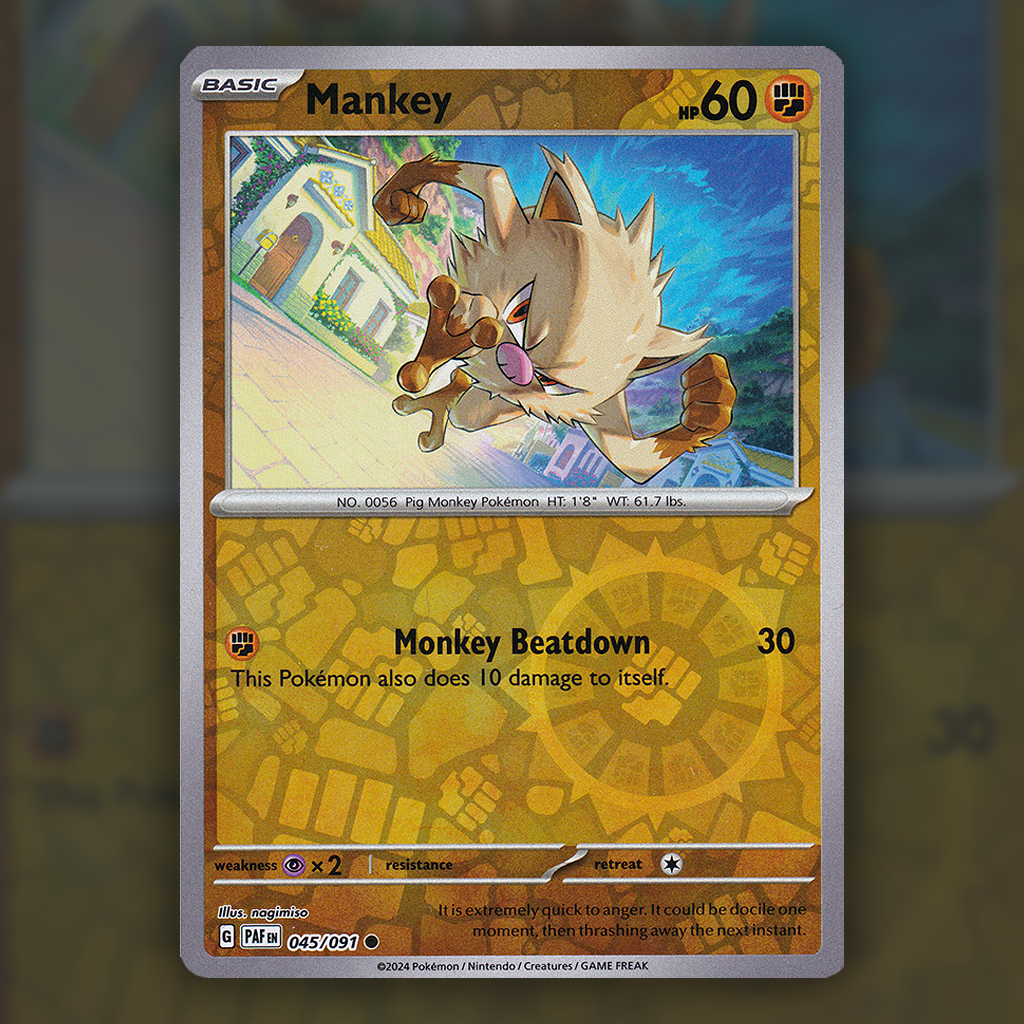 045/091 - Mankey (Reverse Holo)