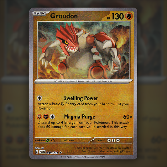049/131 - Groudon (Reverse Holo) (Pokeball)