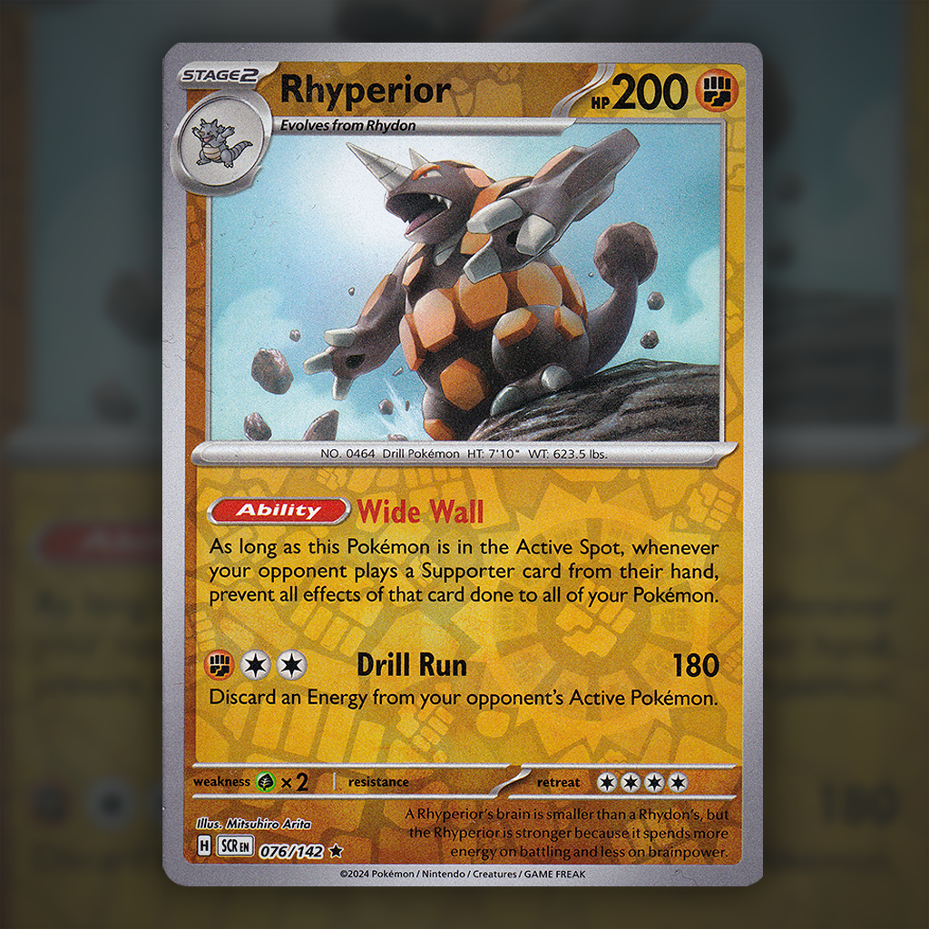 076/142 - Rhyperior (Reverse Holo)