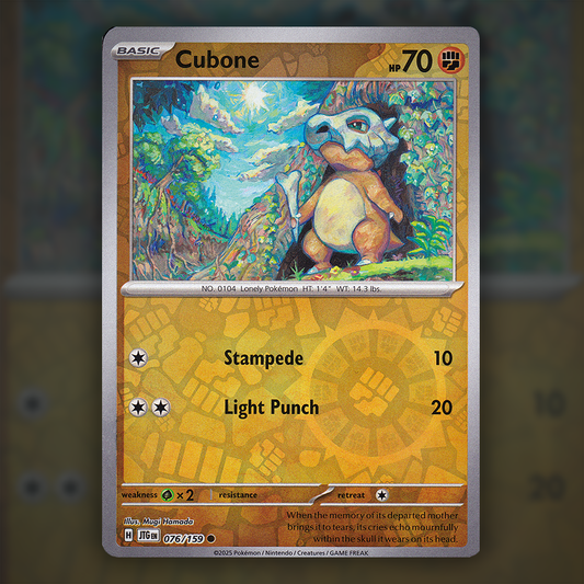 076/159 - Cubone (Reverse Holo)