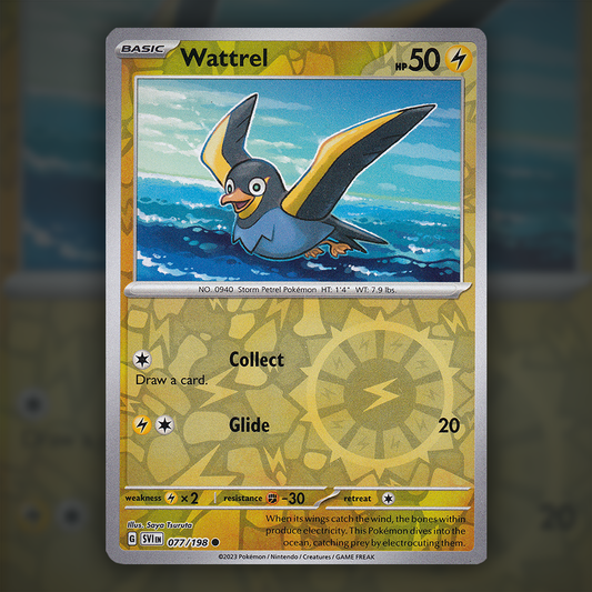 077/198 - Wattrel (Reverse Holo)