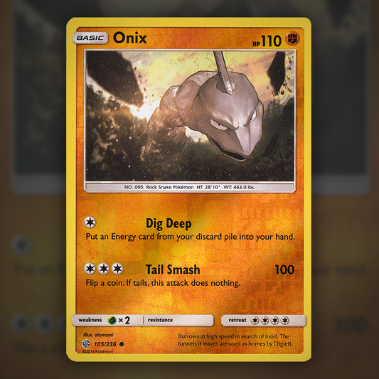 102/236 - Onix (Reverse Holo)