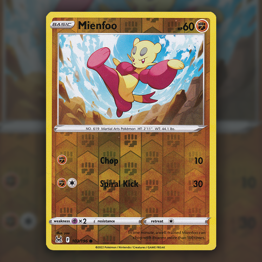 103/196 - Mienfoo (Reverse Holo)