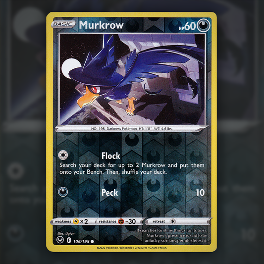 106/195 - Murkrow (Reverse Holo)