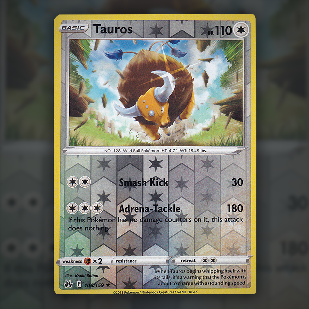 106/159 - Tauros (Reverse Holo)