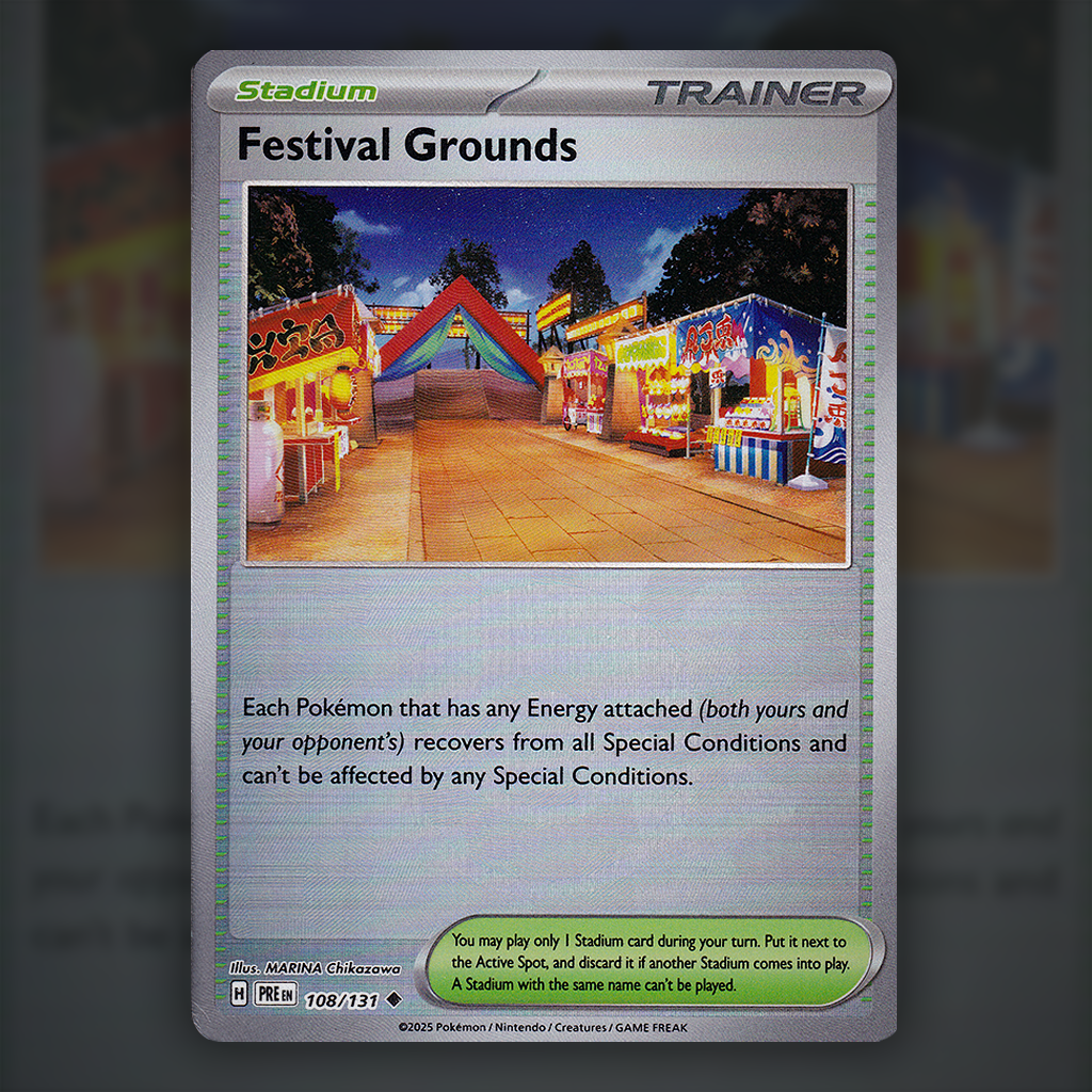 108/131 - Festival Grounds (Reverse Holo) (Pokeball)