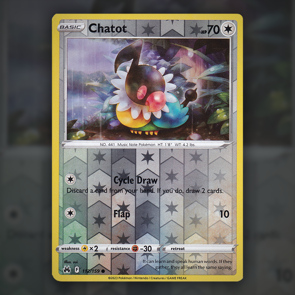 112/159 - Chatot (Reverse Holo)