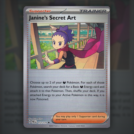 112/131 - Janine's Secret Art (Reverse Holo) (Pokeball)