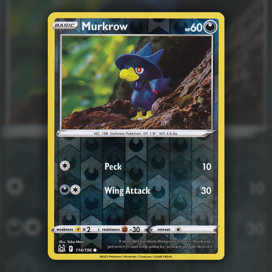 114/196 - Murkrow (Reverse Holo)