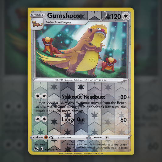 118/159 - Gumshoos (Reverse Holo)