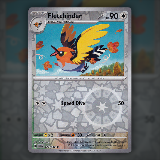 122/142 - Fletchinder (Reverse Holo)
