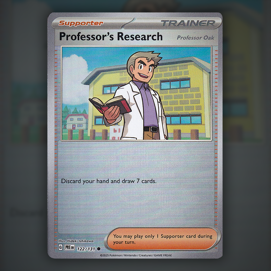 122/131 - Professor's Research (Reverse Holo) (Pokeball)
