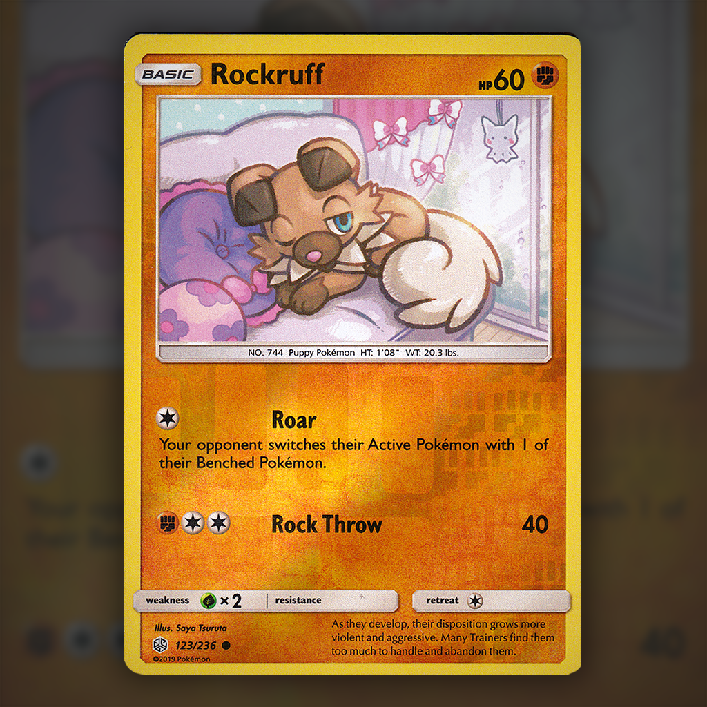123/236 - Rockruff (Reverse Holo)