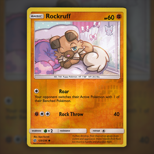 123/236 - Rockruff (Reverse Holo)