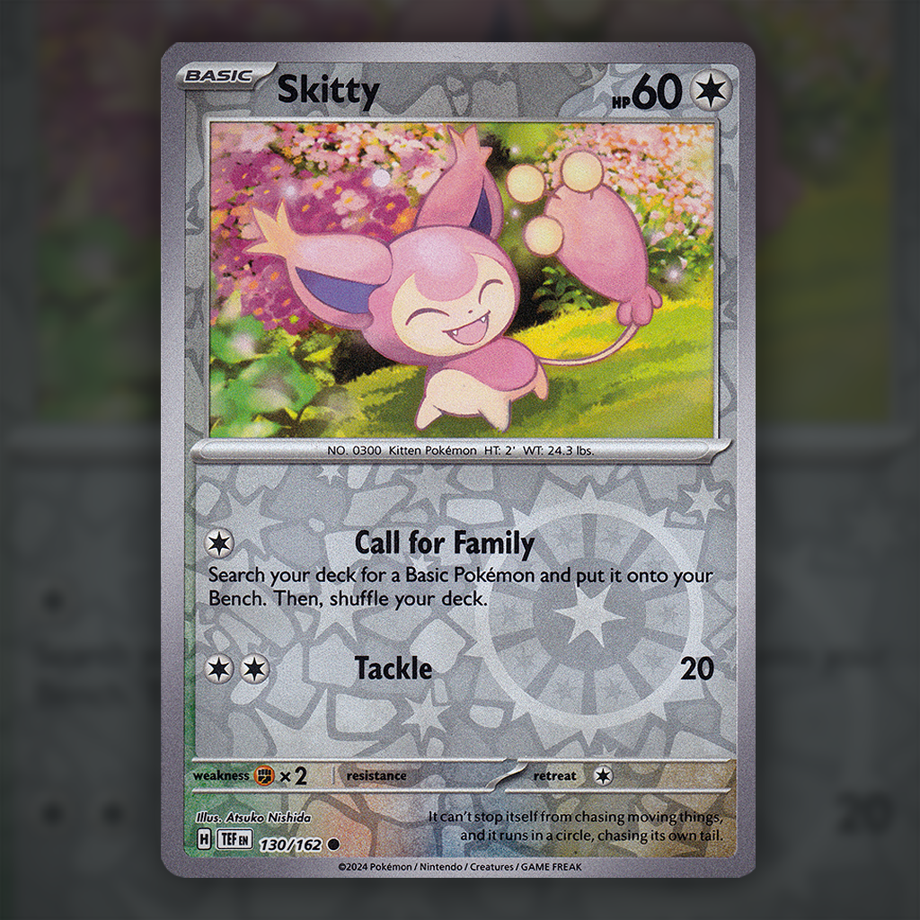 130/162 - Skitty (Reverse Holo)