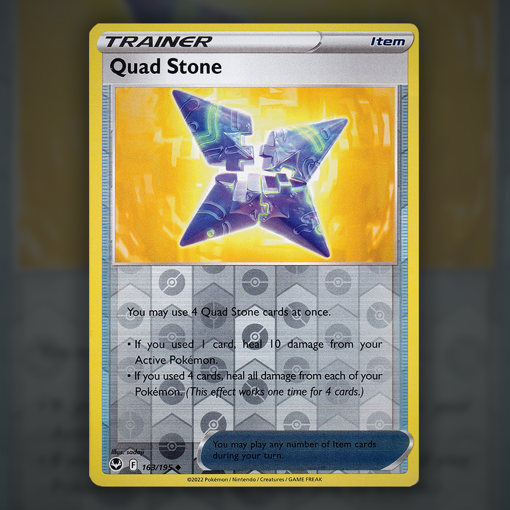 163/195 - Quad Stone (Reverse Holo)