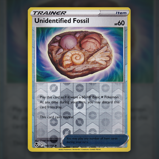 165/195 - Unidentified Fossil (Reverse Holo)