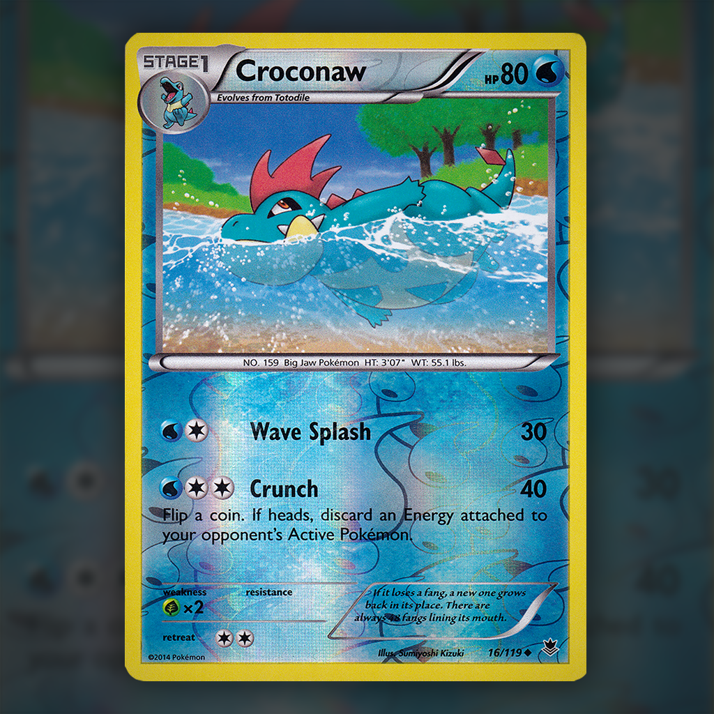 16/119 - Croconaw (Reverse Holo)