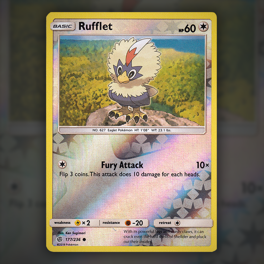 177/236 - Rufflet (Reverse Holo)