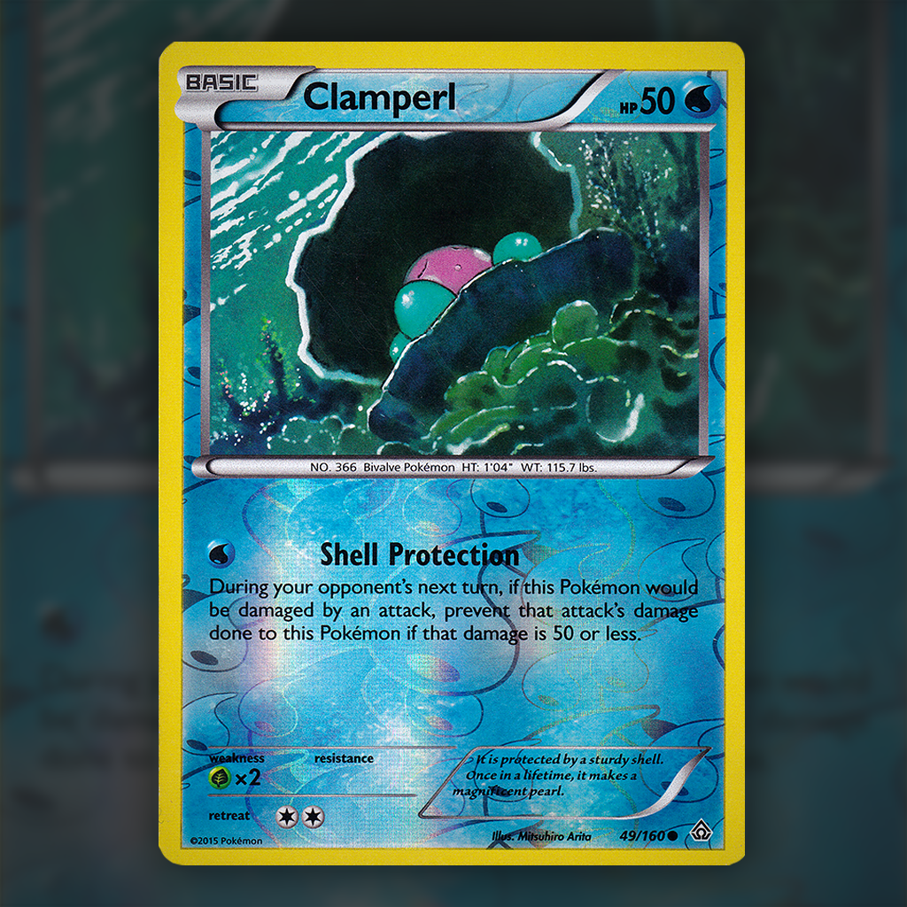49/160 - Clamperl (Reverse Holo)