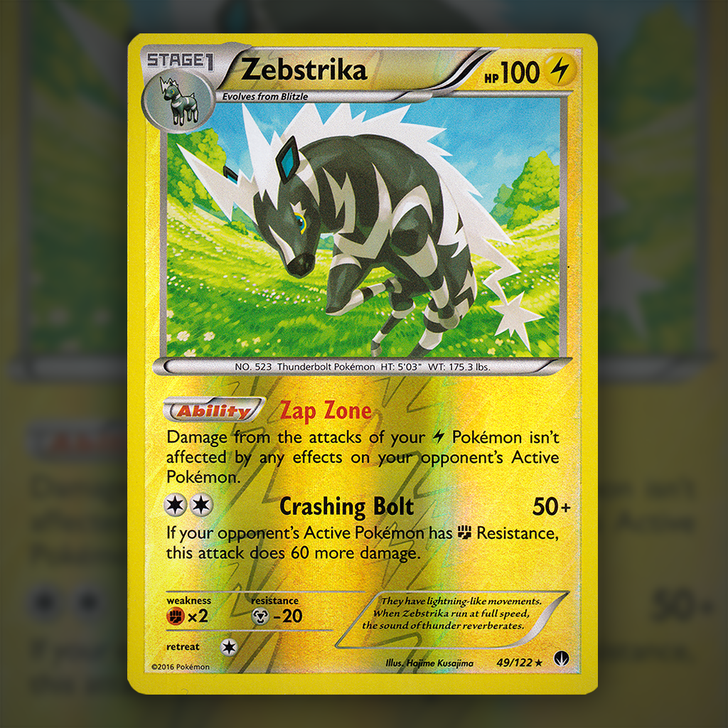 49/122 - Zebstrika (Reverse Holo)