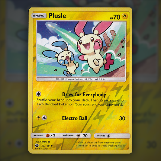 53/168 - Plusle (Reverse Holo)