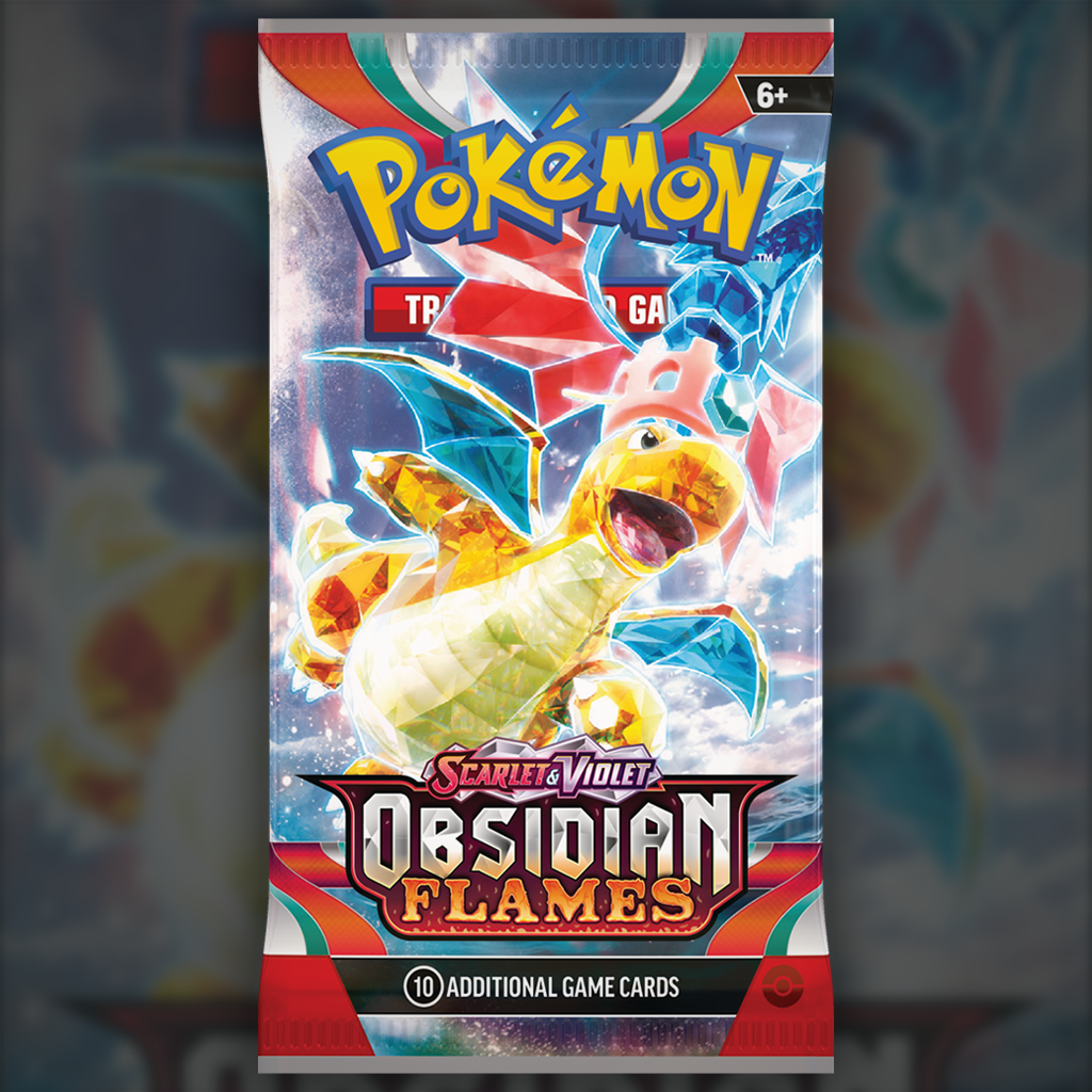 Obsidian Flames Booster Pack Pokemon booster pack Cup of Cards Obsidian Flames Booster Pack Pokemon booster pack Cup of Cards