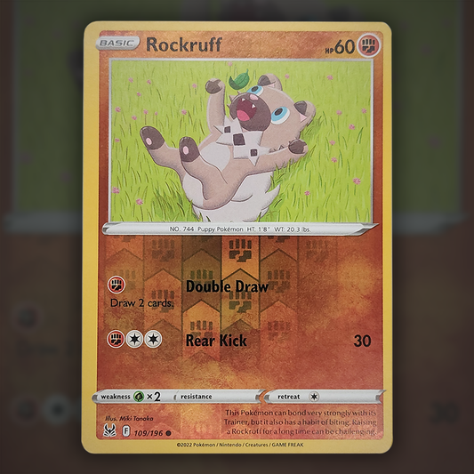 109/196 - Rockruff (Reverse Holo)