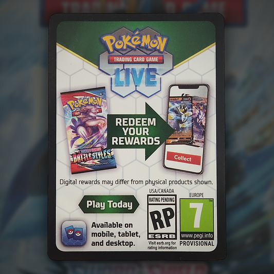 SWSH Battle Styles Pokémon TCG Online - Code Card